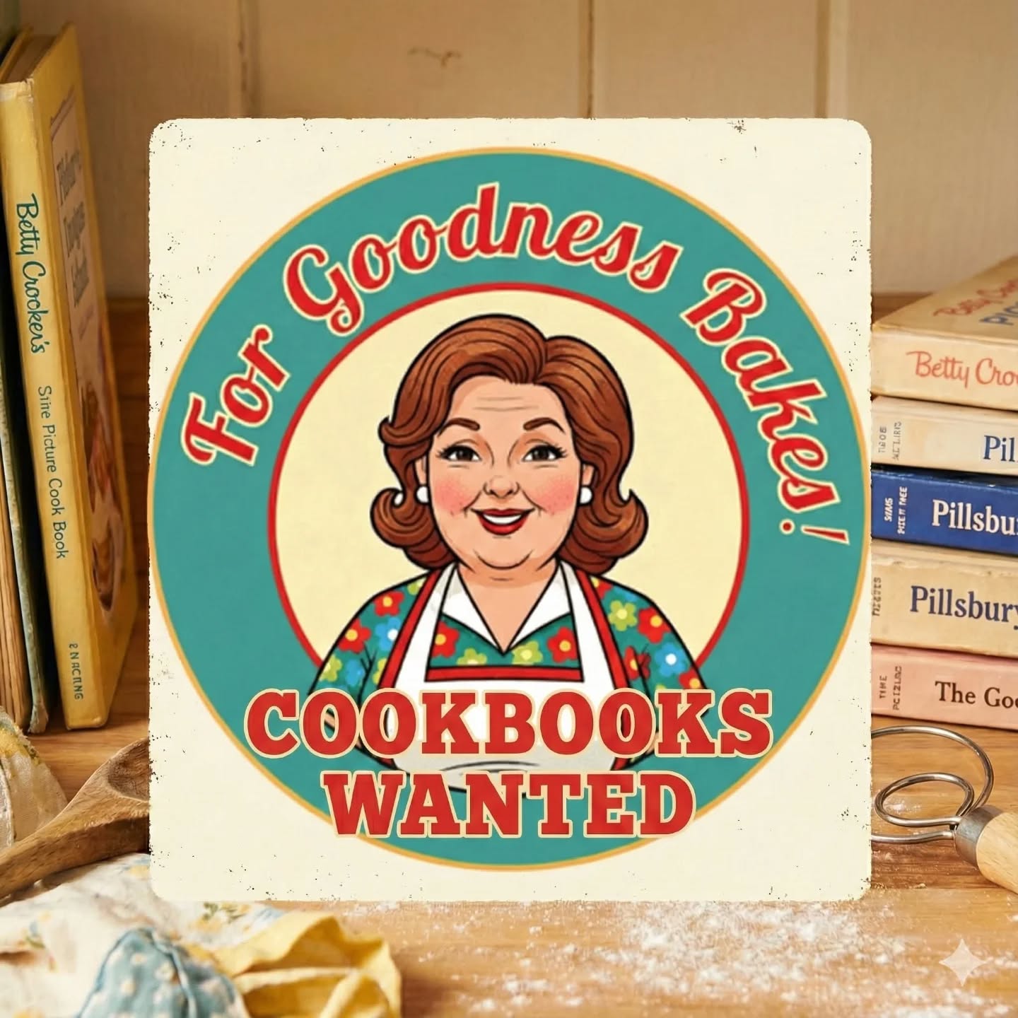 People ask me from time to time if I make private purchases of cookbooks for my business. The answer is YES! If you are helping a parent, grandparent, relative or friend downsize in the coming year, here are the kinds of cookbooks I look for:

*Betty Crocker
*Pillsbury
*Better Homes & Gardens
*Junior League 
*Church cookbooks from congregations in Minnesota 
*Cookbooks on baking, cookies, cakes, pies and desserts

Private message me if you have leads for me. Thanks!

#cookbookswanted #forgoodnessbakesshop #minnesota #minneapolis #upcycling